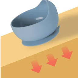 ceplo Baby Kids Feeding Silicone Bowl & Wooden Handle Spoon, Babies Bowl & Spoon Set - Silicone image 5