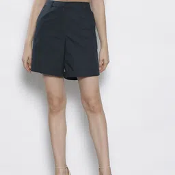 dorothy perkins Solid Women Dark Blue Regular Shorts-picture-12