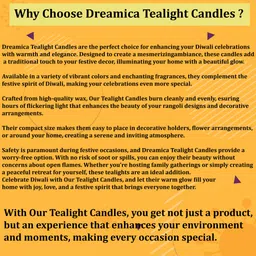 cw Dreamica Pack Of 50 , Long-Burning Red Tealight Candles Candle image 5