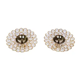 amaya decors Set Of 2 Crystal Brass Diyas image 5