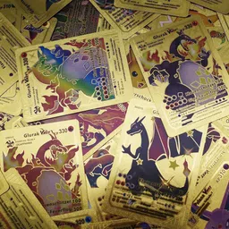 craveon Poke-Moon (50 Cards Deck) Golden & Silver Playing Card Combo for Kids-UPDATED28 image 5