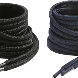 house of common Black Navy Round 90cm Shoe Lace-image-27