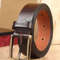 provogue Men Casual Brown Genuine Leather Belt-picture-16