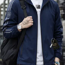 futse peno Men Solid Casual Jacket image 2