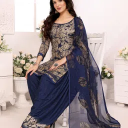 yashika Unstitched Crepe Salwar Suit Material Floral Print-picture-16