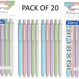 doms INXKLIK Ball Point Pen | Smooth Click| Needle Tip | Perfecr Grip Ball Pen-picture-16