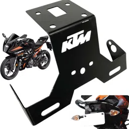 dhe best Bike Adjustble Metal License Plate Holder With Name Bracket For KTM RC 200 Bike Number Plate-picture-24
