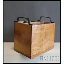 jiscovery Brown Wood Cutlery Stand image 4