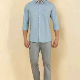 allen solly Men Slim Fit Solid Casual Shirt image 4