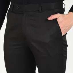 sam & jack Men Relaxed Grey Viscose Rayon Trousers image 5