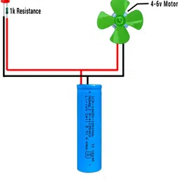 klvxken 4v Motor, Li-Battery, Fan, LED light & Other Electronic Kit For Science Project image 3