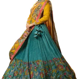krishu ethnics Printed Semi Stitched Lehenga Choli image 3