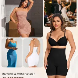 alonefit High Waist with Silicone Strips, Tummy Tucker Women Body Shaper Comfort Seamless Women Shapewear image 5