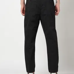 gap Men Regular Fit Black Cotton Blend Trousers image 2