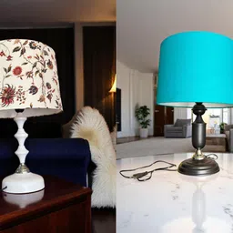 autowhrib Classy Table Lamp 46 cm, Textured Shade Hand Crafted Lamp Table Lamp-picture-20