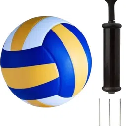 wolf play Soft Rubber Official Volleyball Size-5 with Air Pump Volleyball - Size: 5-picture-18