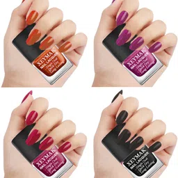 xeymak Nail Polish Long Stay Quick Dry One coat 4 Pc set 1,4,5,9 Multicolor-picture-12