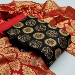 anand Unstitched Jacquard Salwar Suit Material Self Design-picture-28