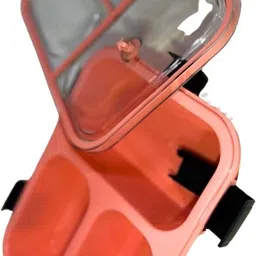 nk impex PLASTICTIFFINNKIMPEXPINK 3 Containers Lunch Box image 2