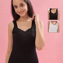 dollar missy Women Black, White Camisole-picture-38