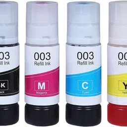 HRK AAA 003 Ink for Epson EcoTank L3156 Printer Black + Tri Color Combo Pack Ink Cartridge-image-51