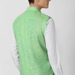 peter england Self Design Men Waistcoat image 2