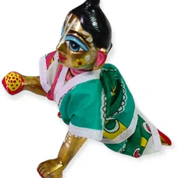 nini Laddu Gopal Ji 5 NO Summer Wear Night Suit Pack 6 (Random Color & Print) Dress image 5