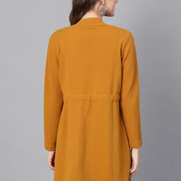 sassafras Women Full Sleeve Yellow Shrug image 3