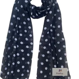 fusfus Printed Chiffon Women Multicolor Stole, Fancy Scarf, Scarf image 4