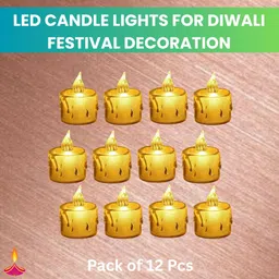 LED Candle Diya, Electric Flameless Crystal Candle Light For Home DecorationX68 Candle-image-52