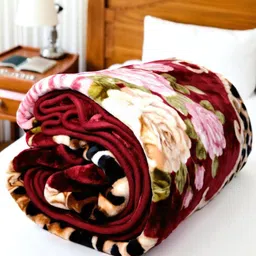 changers Floral Single Mink Blanket for Mild Winter image 2