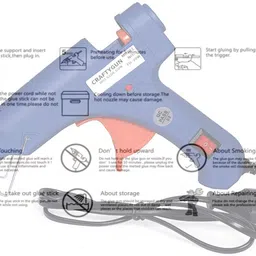 craftygun BLUE MINI 20 WATT - 50 GLUE STICKS OF 7MM SIZE Standard Temperature Corded Glue Gun image 5