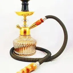 vespers Golden 10 inch Glass, Stainless Steel, Gold Plated Hookah-picture-17
