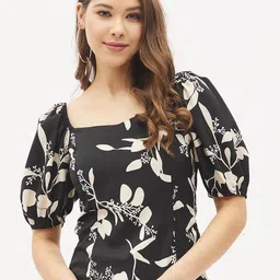 harpa Casual Puff Sleeves Printed Women Multicolor Top-picture-18