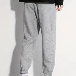 warcourt Men Solid Grey Track Pants image 2