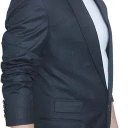 darbar in Men Solid Single Breasted Casual, Formal, Festive & Wedding, Party Blazer image 3