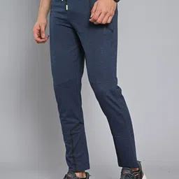 killer Men Geometric Print Dark Blue Track Pants image 4
