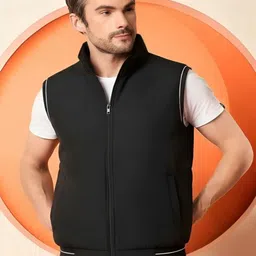 maykr Men Solid Bomber Jacket image 3