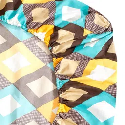 hosta homes Geometric 300 TC Polycotton King Size Fitted Bed Sheet With 2 Pillow Covers image 3