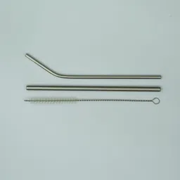 vibinvriksh Stainless Steel Straw Set with Cleaner Kitchen Tool Set image 3