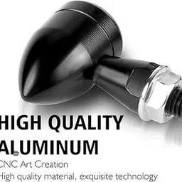 anyride Original Waterproof Aluminum Bullet Shape Turn Signal Lights Indicator Indicator Light Motorbike LED (12 V, 5 W) image 4