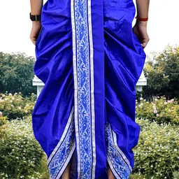 GOURI COLLECTIONS Ready To Wear Premium Quality Pant System Mayur Puchha Embellished Men Dhoti image 2