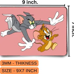 Athivafashion Tom and Jerry gaming Mouse Pad Non-Slip Rubber Base for Computer leptop Mousepad image 2