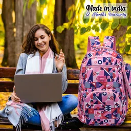 tinytot School Backpack College Bag Travel Bag with Pencil Pouch 2nd Standard onward Waterproof School Bag image 5