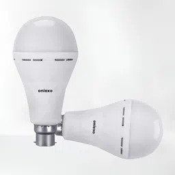 oniexo Pack of 2-12W Rechargeable LED Bulb for Emergency Use with USB Charging Option 4 hrs Bulb Emergency Light-picture-26