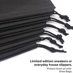 adorex SHOE COVER BAG FOR UNISEX Polyester Black Flat Shoe Cover, Toes Shoe Cover image 3