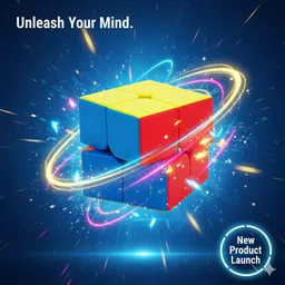 kydzoy Combo 2 in 1, 2x2 Stickerless Magic Speed Puzzle Cube for Kids & Adults 2+ Year image 5