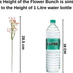 satyam kraft 10 pcs Artificial Babys Breath Gypsophila Flower Sticks for Home Decor(light) Purple Gladiolus Artificial Flower image 2