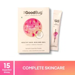 The Good Bug Good To Glow SuperGut Powder for Glowing Skin | Pre & Probiotic Supplement for Healthier Skin, Hair & Nails for Women |15 Days Pack-image-83