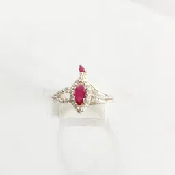 lkarts 925Silver Ruby Silver Ruby Rhodium Plated Ring-picture-21